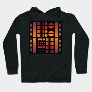 “Dimensional Systems (1)” - V.4 Orange/Purple - (Geometric Art) (Dimensions) - Doc Labs Hoodie